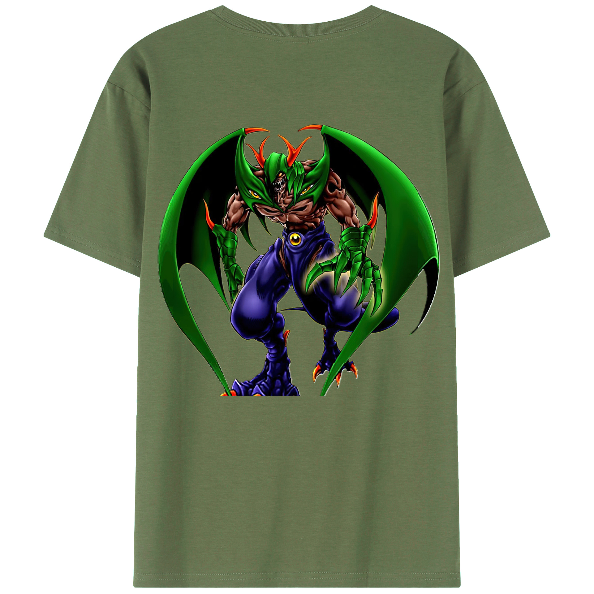 （画像用） 遊☆戯☆王 Yu-Gi-Oh! 綿100％ メンズ半袖Tシャツ（バックプリント） 通気性